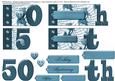 50th Word Book Teal