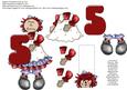 Raggedy 5th Birthday Flip-up Card