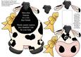 Moo-chas Gracias Cow Flip-up Card