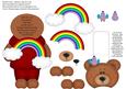 Weather Bear - Rainbow Flip-up Card