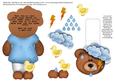 Weather Bear - Rain Flip-up Card