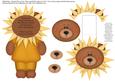 Weather Bear - Sunshine Flip-up Card
