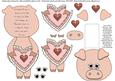 Valentine Hugs & Kisses Pig