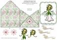 Flower Angel Scalloped Envelope Card