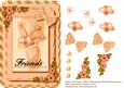 Friends Card Front in Peach