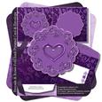 Brocade & Roses Fold Back Pyramid Card & Envelope 2