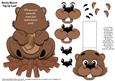 Bucky Beaver Flip-up Card