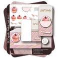 Dl Cupcake Pocket Card & Envelope Kit 1