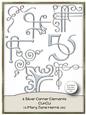 8 Silver Corner Elements - Cu4cu