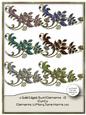 6 Gold Edged Swirl Elements a - Cu4cu