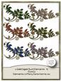 6 Gold Edged Swirl Elements B - Cu4cu