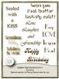 Golden Sentiments Kit 3 - Cu4cu