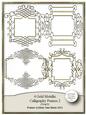 4 Gold Metallic Caligraphy Frames - 2 - Cu4cu