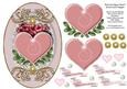 Romantique Heart Oval Card Topper 1