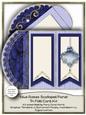 Blue Roses Scalloped Panel Tri-fold Card Kit