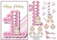 Baby Girl's 1st Birthday Topper