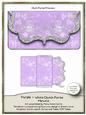 Purple & White Clutch Purse Mini Kit 2