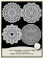Four Lace Doilies - with Picot Edges Set Two - Cu4cu