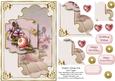 Majestic Cabbage Rose Corner Stacker Topper