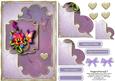 Majestic Pansy Corner Stacker Topper