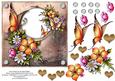 Butterflies on Grunge Card Topper 1