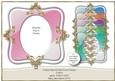 6 Spun Glass & Gold Accent Frames - Cu4cu