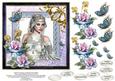 Victorian Beauty with Roses Card Topper 1