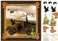 Black Birds & Truck Card Topper 2