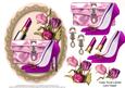 Tulips, Purse & Shoes Card Topper 1