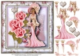 Lady & the Roses Card Topper 1