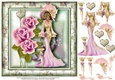 Lady & the Roses Card Topper 2