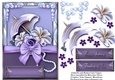 Umbrella and Flowers Card Topper 2