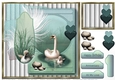 Mama & Baby Swans Card Topper