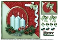 Merry Christmas Candles Card Topper 2