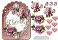 Black Berries & Butterflies Card Topper  5