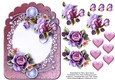 Black Berries & Butterflies Card Topper 11