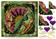 Fan-Dangle Peacock Fantasy Card Topper 2