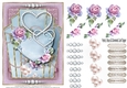 Pearls, Roses, & Diamonds Card Topper 
