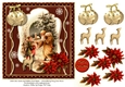Yester-Year Santa & Children Card Topper 2