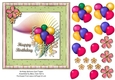 Birthday Balloons Card Topper