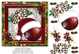Santa Disco Ball Card Topper