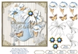 Blue Christmas Card Topper