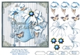 Blue Christmas Card Topper 2