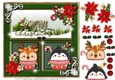 Christmas Animal Cupcake Card Topper