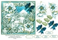 Shades of Blue Christmas Window Card Topper 2