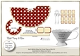 Red & White Polka Dot Fluted Teacup Mini Kit