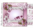 Satin Pearls & Lace Card Topper Mini Kit 1