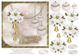 White Christmas Poinsettias Card Topper 2