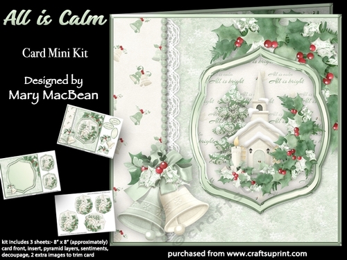 All is Calm - Border Card Mini Kit