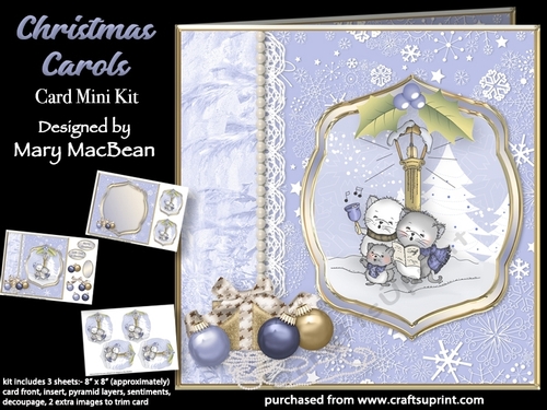 Christmas Carols - Border Card Mini Kit
